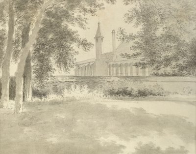 Balliol Chapel and Library from the Grove, 2 August 1783 by John Baptist Malchair